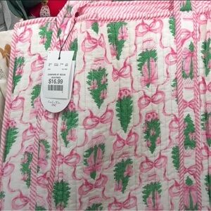 Pink and Green Decorative Quilt